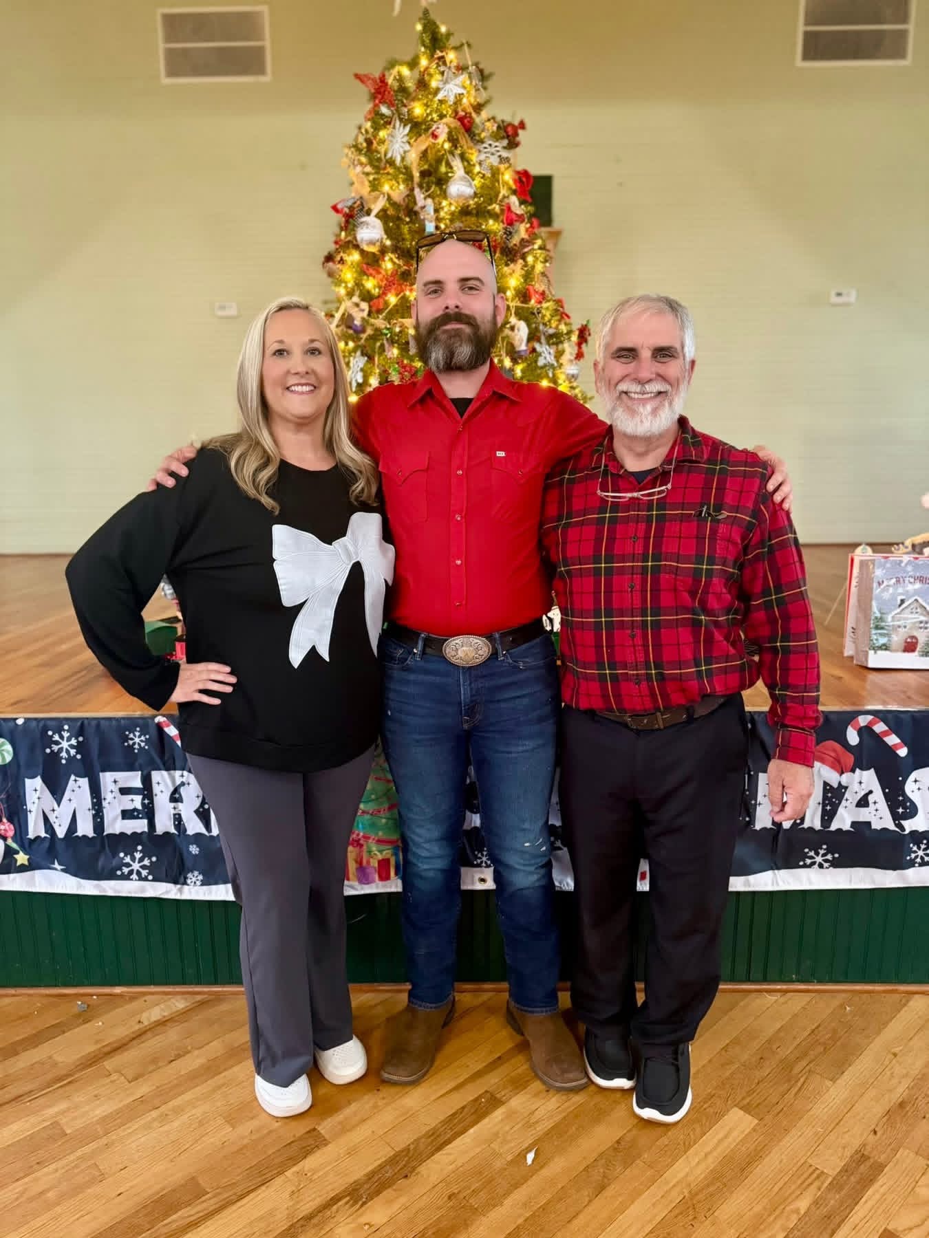 Justyn Weaver with parents